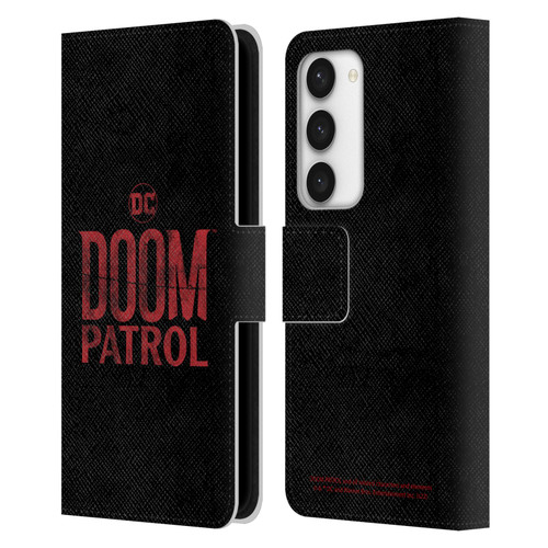 Doom Patrol Graphics Logo Leather Book Wallet Case Cover For Samsung Galaxy S23 5G