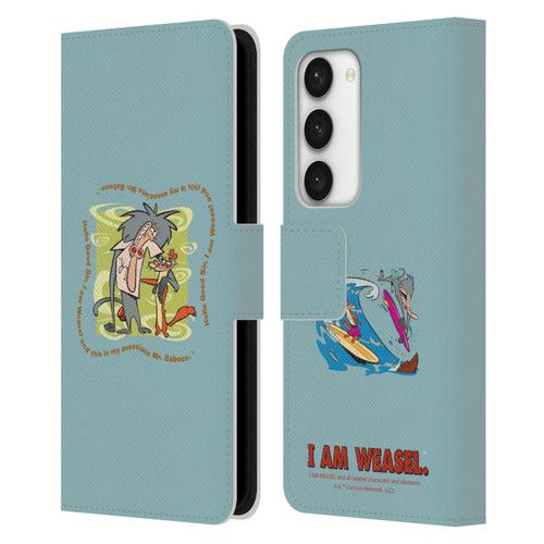 I Am Weasel. Graphics Hello Good Sir Leather Book Wallet Case Cover For Samsung Galaxy S23 5G