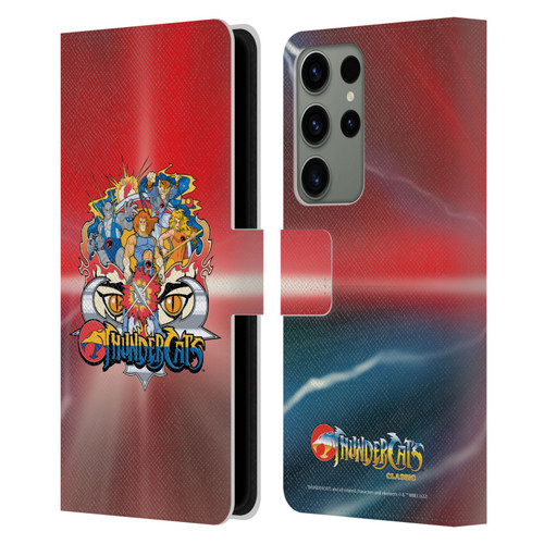 Thundercats Graphics Characters Leather Book Wallet Case Cover For Samsung Galaxy S23 Ultra 5G
