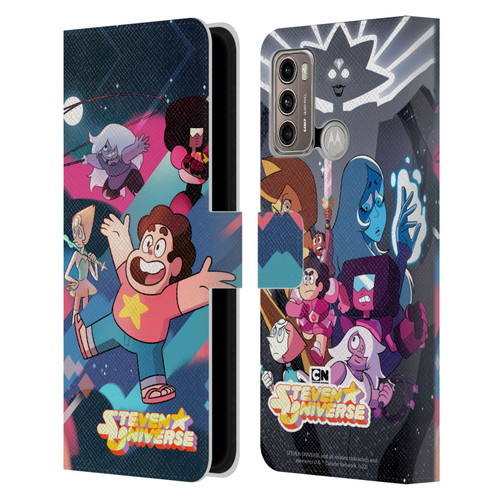 Steven Universe Graphics Characters Leather Book Wallet Case Cover For Motorola Moto G60 / Moto G40 Fusion