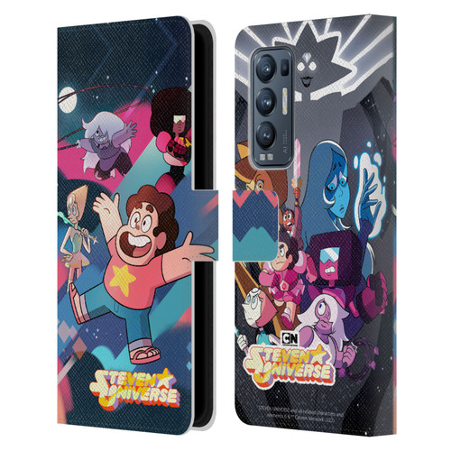 Steven Universe Graphics Characters Leather Book Wallet Case Cover For OPPO Find X3 Neo / Reno5 Pro+ 5G