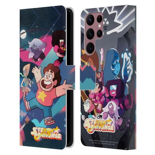 Steven Universe Graphics Characters Leather Book Wallet Case Cover For Samsung Galaxy S22 Ultra 5G