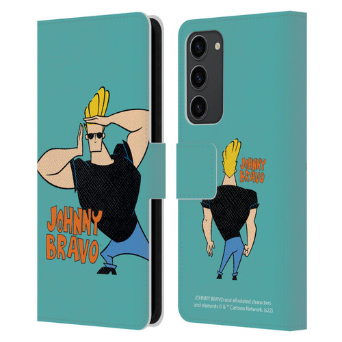 Johnny Bravo Graphics Character Leather Book Wallet Case Cover For Samsung Galaxy S23+ 5G