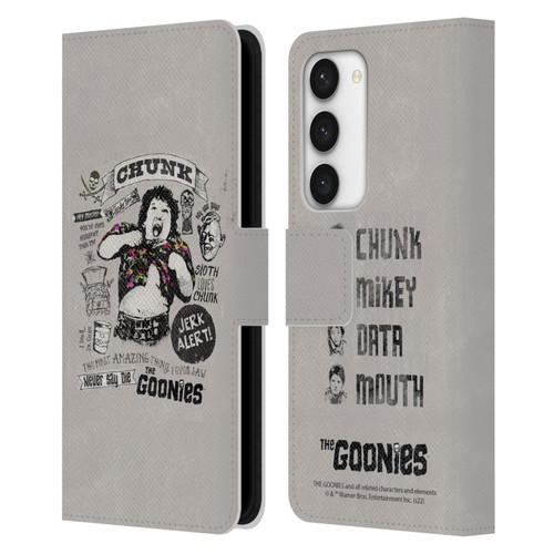The Goonies Graphics Character Art Leather Book Wallet Case Cover For Samsung Galaxy S23 5G