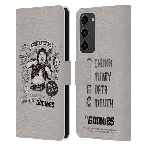 The Goonies Graphics Character Art Leather Book Wallet Case Cover For Samsung Galaxy S23+ 5G