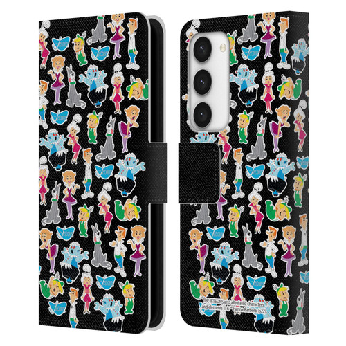 The Jetsons Graphics Pattern Leather Book Wallet Case Cover For Samsung Galaxy S23 5G