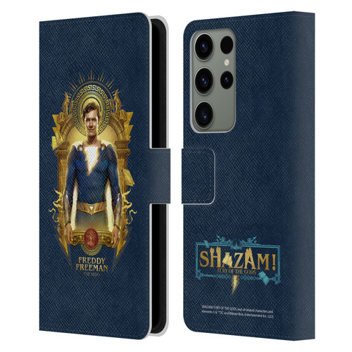 Shazam!: Fury Of The Gods Graphics Freddy Leather Book Wallet Case Cover For Samsung Galaxy S23 Ultra 5G