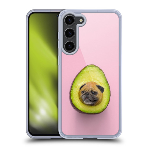 Pixelmated Animals Surreal Pets Pugacado Soft Gel Case for Samsung Galaxy S23+ 5G