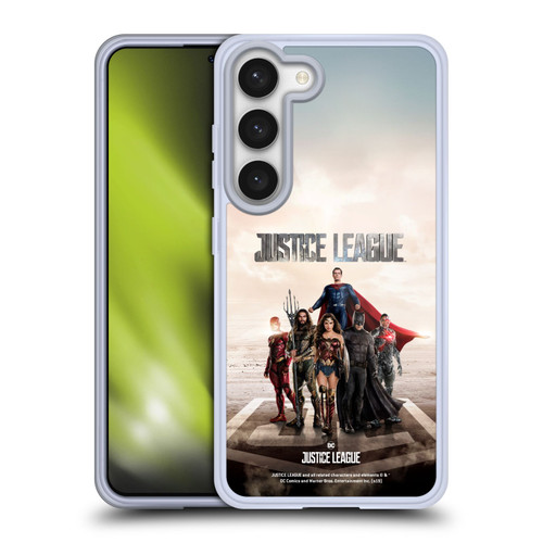 Justice League Movie Character Posters Group Soft Gel Case for Samsung Galaxy S23 5G