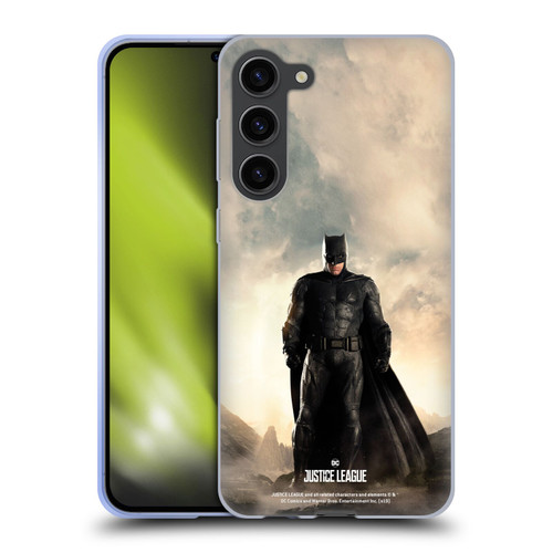 Justice League Movie Character Posters Batman Soft Gel Case for Samsung Galaxy S23+ 5G