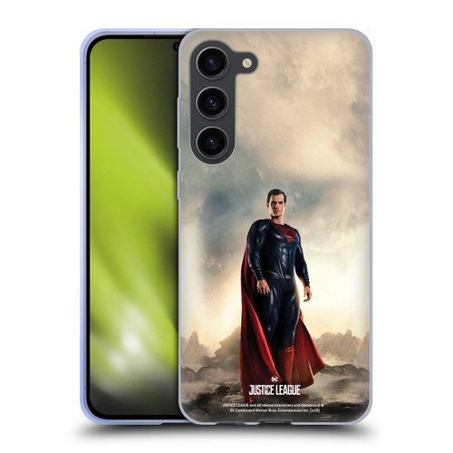 Justice League Movie Character Posters Superman Soft Gel Case for Samsung Galaxy S23+ 5G