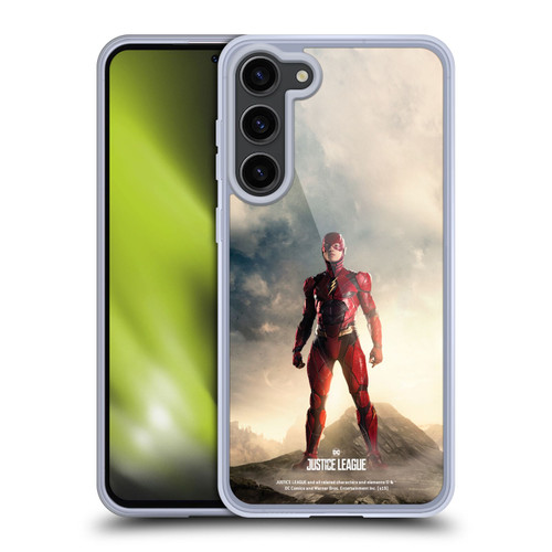Justice League Movie Character Posters The Flash Soft Gel Case for Samsung Galaxy S23+ 5G