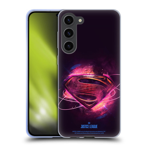 Justice League Movie Logos Superman 2 Soft Gel Case for Samsung Galaxy S23+ 5G