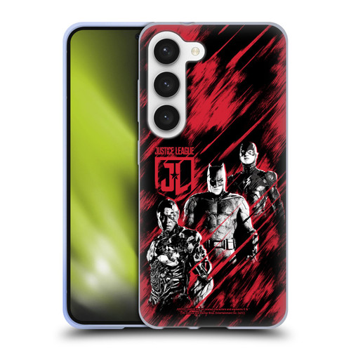 Zack Snyder's Justice League Snyder Cut Composed Art Cyborg, Batman, And Flash Soft Gel Case for Samsung Galaxy S23 5G