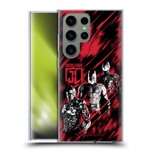 Zack Snyder's Justice League Snyder Cut Composed Art Cyborg, Batman, And Flash Soft Gel Case for Samsung Galaxy S23 Ultra 5G