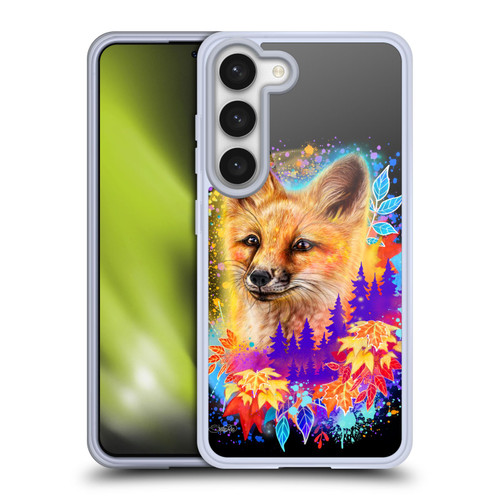 Sheena Pike Animals Red Fox Spirit & Autumn Leaves Soft Gel Case for Samsung Galaxy S23 5G