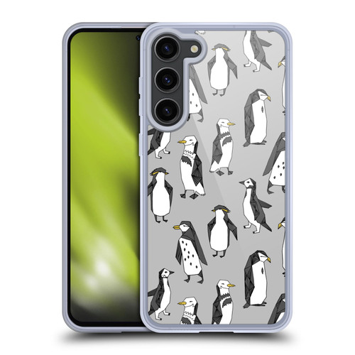 Andrea Lauren Design Birds Gray Penguins Soft Gel Case for Samsung Galaxy S23+ 5G