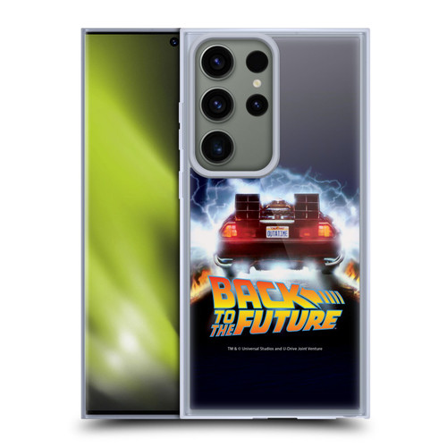 Back to the Future I Key Art Time Machine Car Soft Gel Case for Samsung Galaxy S23 Ultra 5G