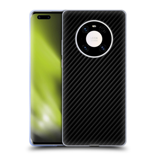 Alyn Spiller Carbon Fiber Plain Soft Gel Case for Huawei Mate 40 Pro 5G