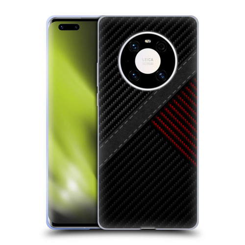 Alyn Spiller Carbon Fiber Stitch Soft Gel Case for Huawei Mate 40 Pro 5G