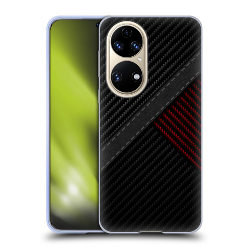 Alyn Spiller Carbon Fiber Stitch Soft Gel Case for Huawei P50