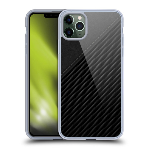 Alyn Spiller Carbon Fiber Leather Soft Gel Case for Apple iPhone 11 Pro Max & MagSafe