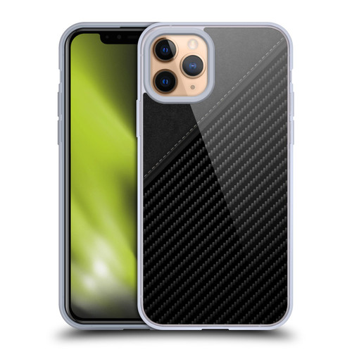 Alyn Spiller Carbon Fiber Leather Soft Gel Case for Apple iPhone 11 Pro & MagSafe