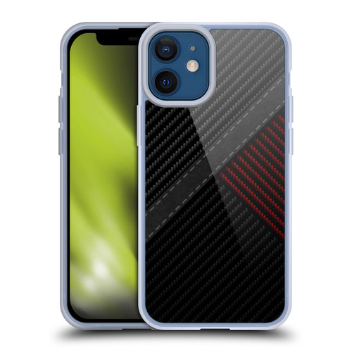 Alyn Spiller Carbon Fiber Stitch Soft Gel Case for Apple iPhone 12 Mini & MagSafe