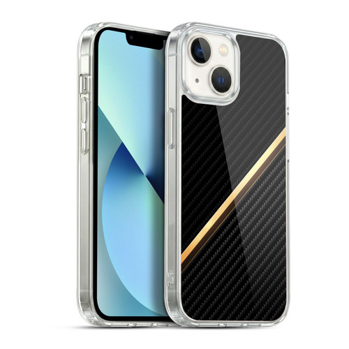 Alyn Spiller Carbon Fiber Gold Soft Gel Case for Apple iPhone 13