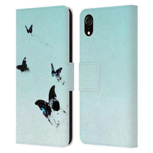 Alyn Spiller Animal Art Butterflies 2 Leather Book Wallet Case Cover For Apple iPhone XR