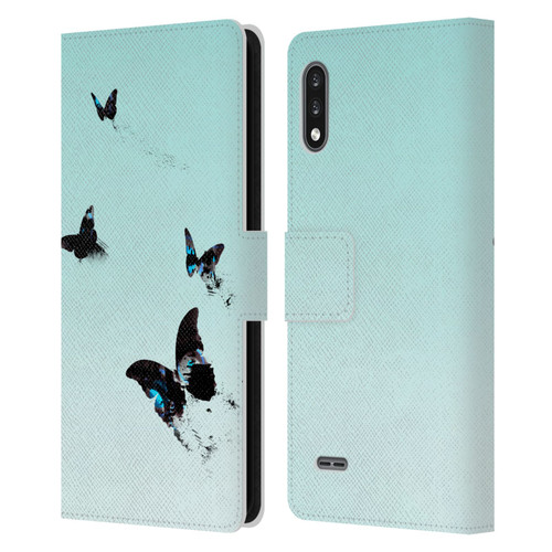 Alyn Spiller Animal Art Butterflies 2 Leather Book Wallet Case Cover For LG K22