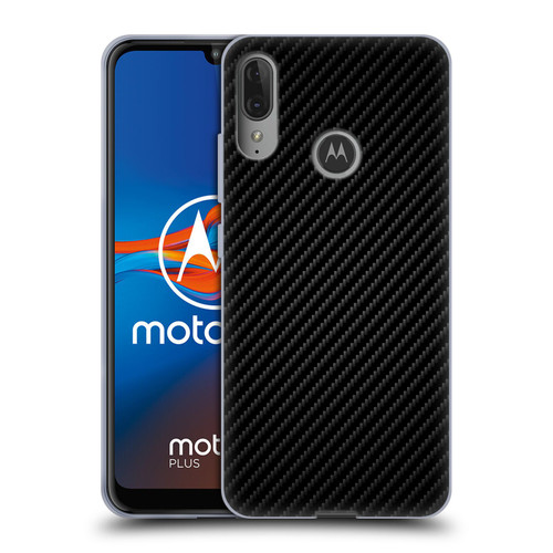 Alyn Spiller Carbon Fiber Plain Soft Gel Case for Motorola Moto E6 Plus