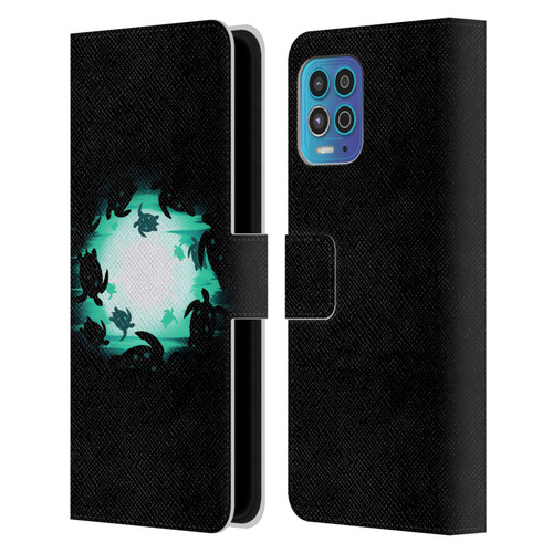 Alyn Spiller Animal Art Turtles Leather Book Wallet Case Cover For Motorola Moto G100