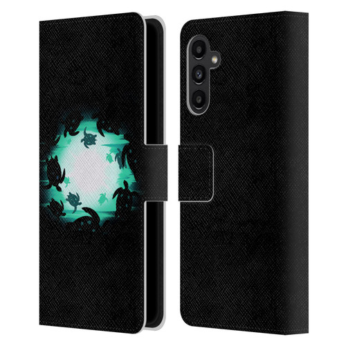 Alyn Spiller Animal Art Turtles Leather Book Wallet Case Cover For Samsung Galaxy A13 5G (2021)