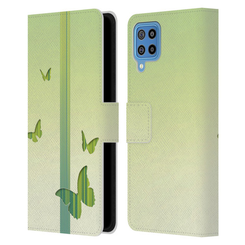 Alyn Spiller Animal Art Butterflies Leather Book Wallet Case Cover For Samsung Galaxy F22 (2021)