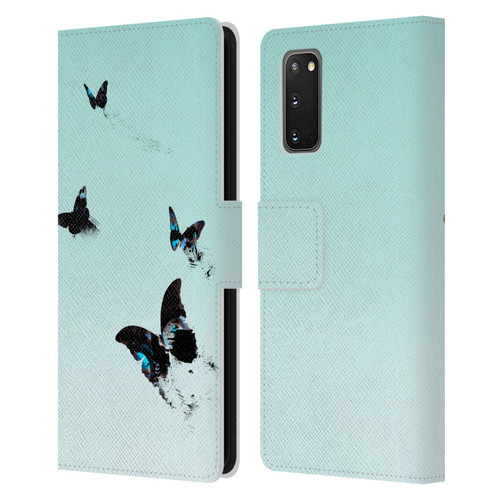 Alyn Spiller Animal Art Butterflies 2 Leather Book Wallet Case Cover For Samsung Galaxy S20 / S20 5G