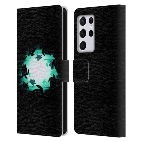 Alyn Spiller Animal Art Turtles Leather Book Wallet Case Cover For Samsung Galaxy S21 Ultra 5G