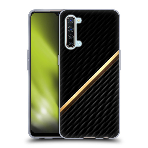 Alyn Spiller Carbon Fiber Gold Soft Gel Case for OPPO Find X2 Lite 5G