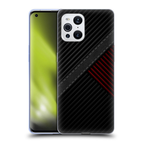 Alyn Spiller Carbon Fiber Stitch Soft Gel Case for OPPO Find X3 / Pro