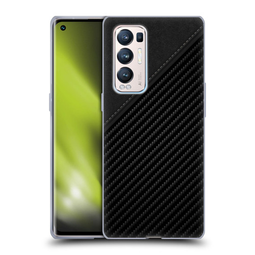 Alyn Spiller Carbon Fiber Leather Soft Gel Case for OPPO Find X3 Neo / Reno5 Pro+ 5G