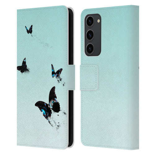 Alyn Spiller Animal Art Butterflies 2 Leather Book Wallet Case Cover For Samsung Galaxy S23+ 5G