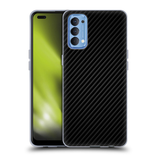 Alyn Spiller Carbon Fiber Plain Soft Gel Case for OPPO Reno 4 5G