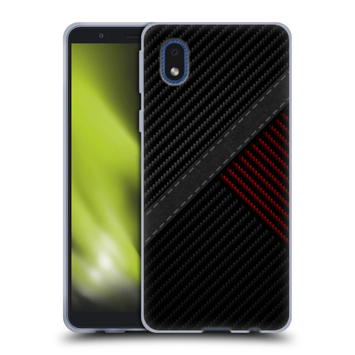 Alyn Spiller Carbon Fiber Stitch Soft Gel Case for Samsung Galaxy A01 Core (2020)
