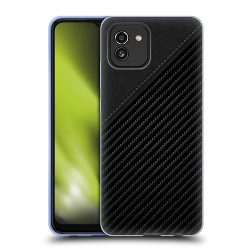 Alyn Spiller Carbon Fiber Leather Soft Gel Case for Samsung Galaxy A03 (2021)