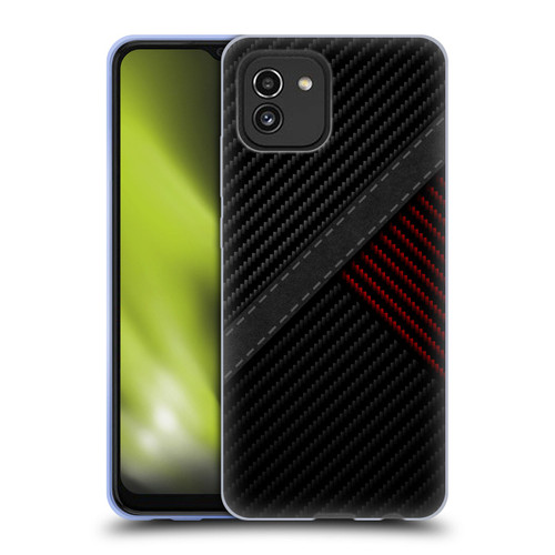 Alyn Spiller Carbon Fiber Stitch Soft Gel Case for Samsung Galaxy A03 (2021)