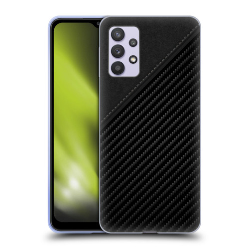 Alyn Spiller Carbon Fiber Leather Soft Gel Case for Samsung Galaxy A32 5G / M32 5G (2021)