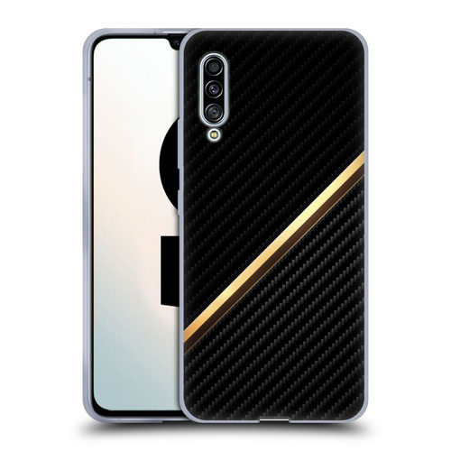 Alyn Spiller Carbon Fiber Gold Soft Gel Case for Samsung Galaxy A90 5G (2019)