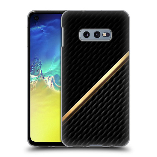 Alyn Spiller Carbon Fiber Gold Soft Gel Case for Samsung Galaxy S10e