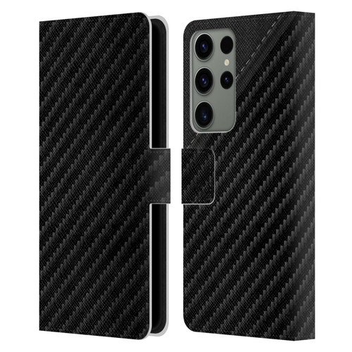 Alyn Spiller Carbon Fiber Leather Leather Book Wallet Case Cover For Samsung Galaxy S23 Ultra 5G