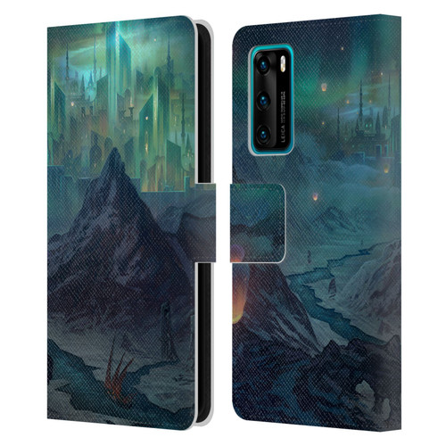 Alyn Spiller Environment Art Northern Kingdom Leather Book Wallet Case Cover For Huawei P40 5G